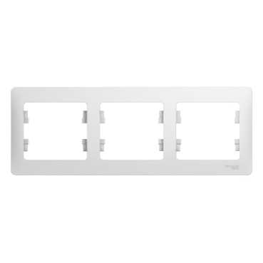 Рамка 3-ая (горизонтальная) белый Glossa GSL000103