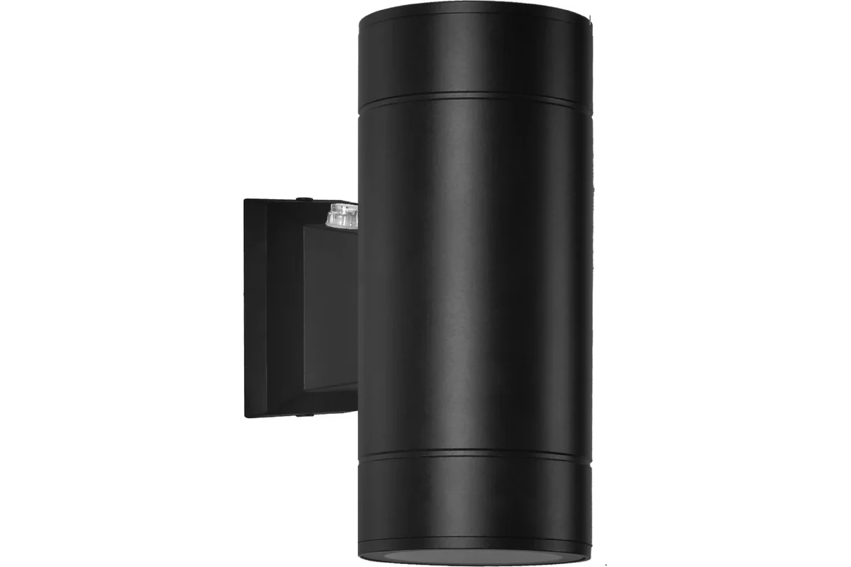 Светильник уличный настенный двусторонний НБУ ЦИЛИНДР-PC-2xGX53-BL алюм под 2хGX53 черн IP54