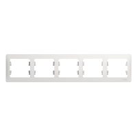 Рамка 5-ая (горизонтальная) белый Glossa GSL000105