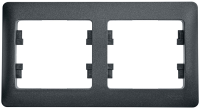 Рамка 2-ая (горизонтальная) антрацит Glossa GSL000702