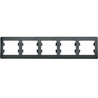 Рамка 5-ая (горизонтальная) антрацит Glossa GSL000705