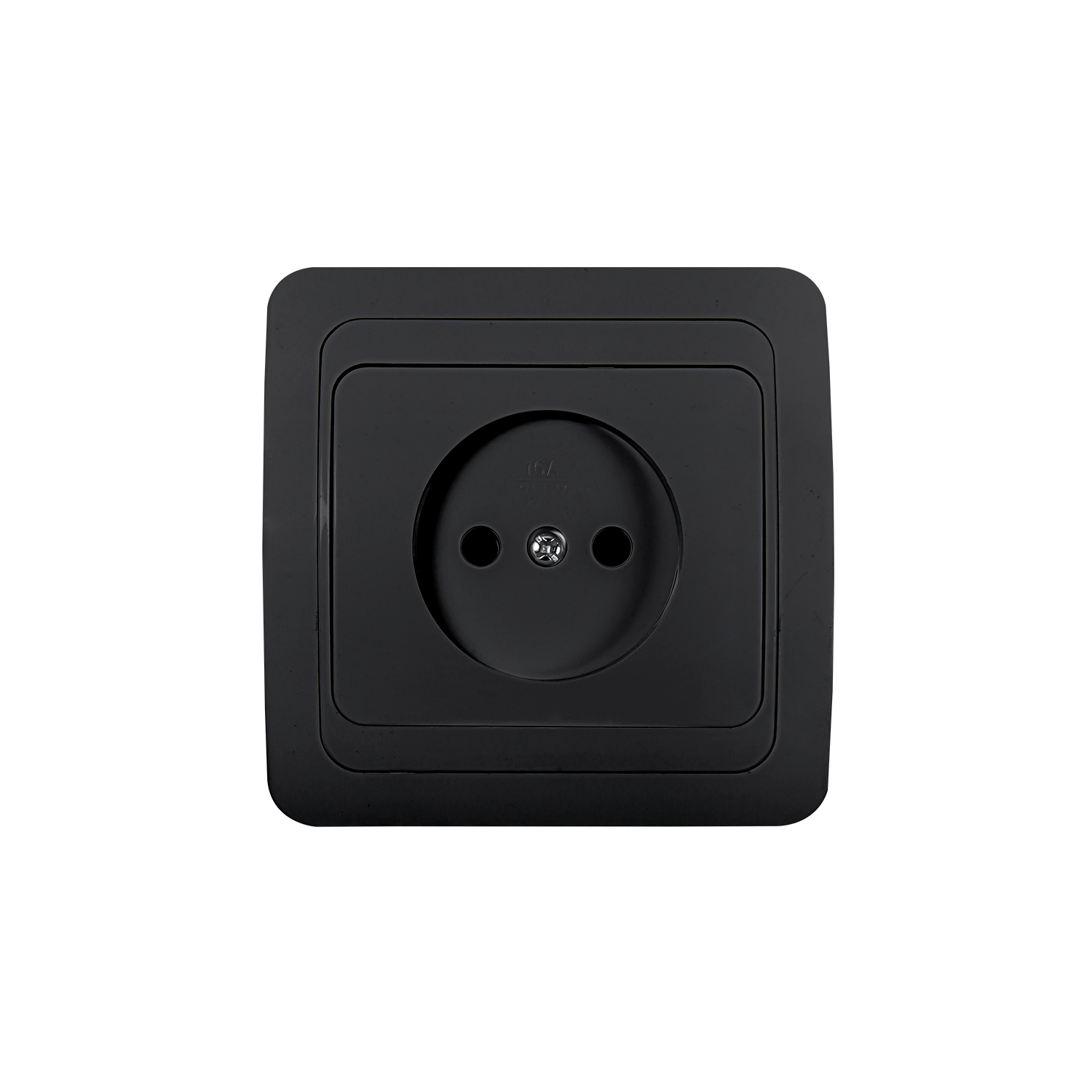 Розетка одинарная CLASSICO черная