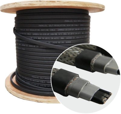 Саморегулирующийся кабель SRF 30-2 (SRL 30-2CR-UV) экранированный