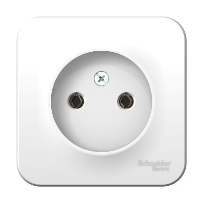 Розетка 1-гнездо Blanca Белый о/п с МОНТАЖНОЙ МЕТАЛЛИЧЕСКОЙ ПЛАСТИНОЙ BLNRA000121