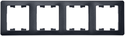 Рамка 4-ая (горизонтальная) антрацит Glossa GSL000704